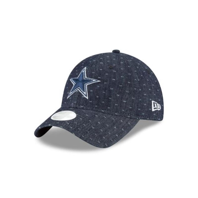 Blue Dallas Cowboys Hat - New Era NFL Dotted Denim 9TWENTY Adjustable Caps USA5678410